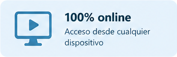 Cursos 100 por ciento online